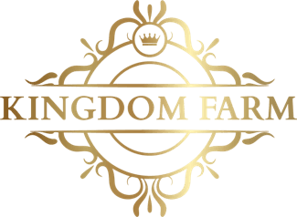 Kingdom Farm logo in gold