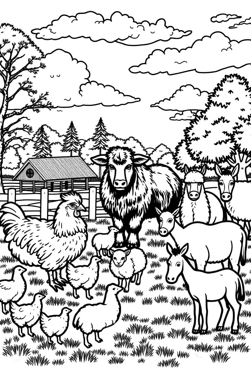 the kingdon farm colouring page - The Kingdom Farm
